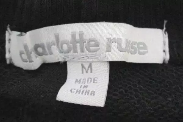 Charlotte Russe Sheer Black Cowl Neck Dolman Sleeve Top Blouse Size M