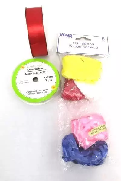 Lot of Voila Ribbons & Spools in Various Colors for Crafts - Great Condition!