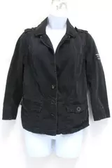 Abercrombie & Fitch Women's Black Corduroy Blazer Jacket Medium, Chic Style