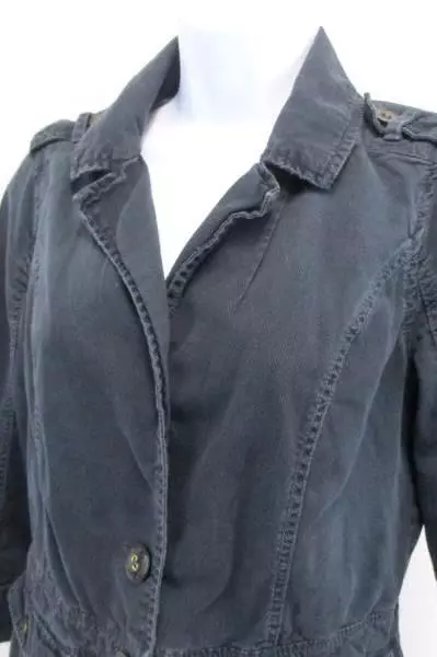 Abercrombie & Fitch Women's Black Corduroy Blazer Jacket Medium, Chic Style