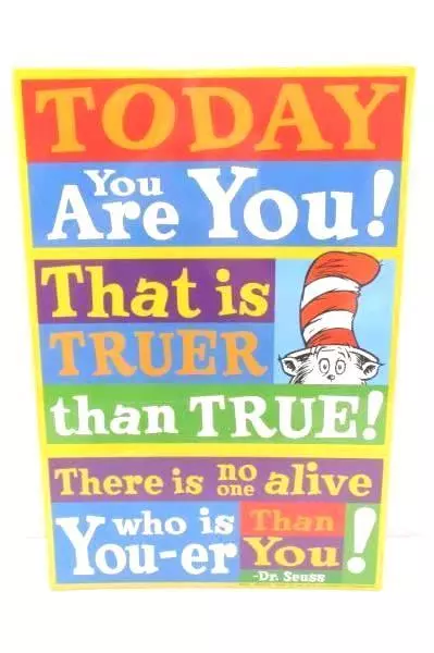 Lot of Children's Wall Décor: Dr. Seuss Poster, Finding Dory Calendar, Letter A