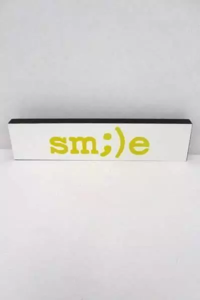 Lot of 3 Cheerful Floral & Smile Decor Signs for College Dorm Wall Art