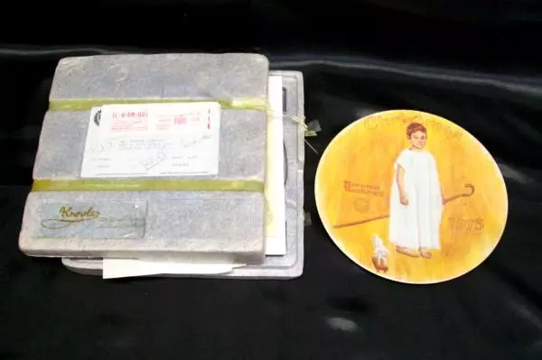 Norman Rockwell Angel With Black Eye Collector Plate w/ COA
