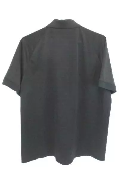 Adidas Men's Large Black Golf Polo Shirt with Gold & White Logo - Pre-Owned