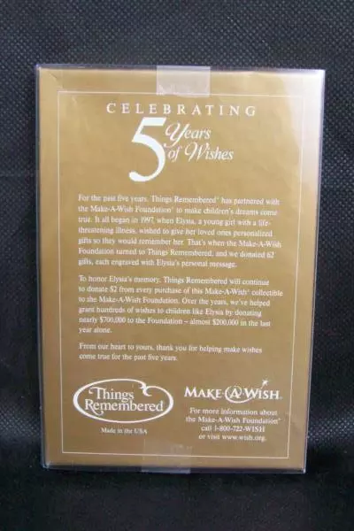 5 Years Of Wishes Snowflake Ornament May Angels Surround You Always Pewter