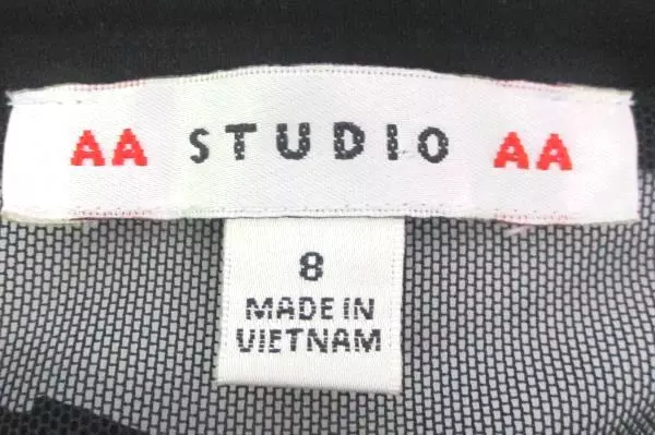 AA Studio AA Women's Black Mini Cocktail Dress Size 8 Ruffled Sheer Top