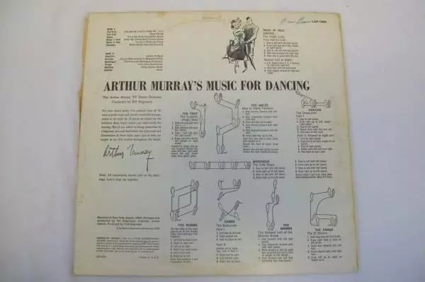 Arthur Murray's Music for Dancing RCA Victor 1958 Vinyl Record