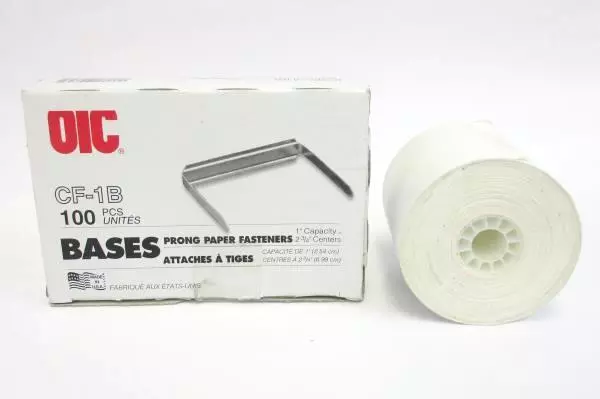 Lot of Office Supplies: Swingline Stapler, Paper Clips, Fasteners, Receipt Paper