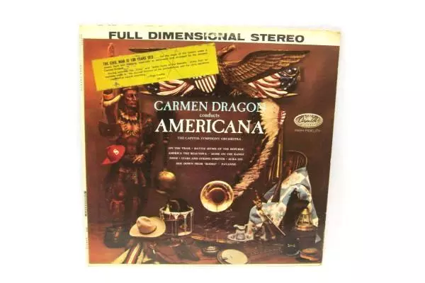 Carmen Dragon Americana Vinyl LP SP-8523 Capitol Symphony Orchestra 33 RPM