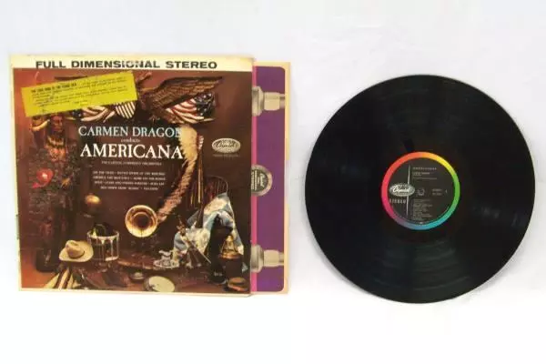 Carmen Dragon Americana Vinyl LP SP-8523 Capitol Symphony Orchestra 33 RPM
