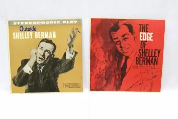 Lot of 2 Shelley Berman Vinyl Records - "Outside" & "The Edge" 1960
