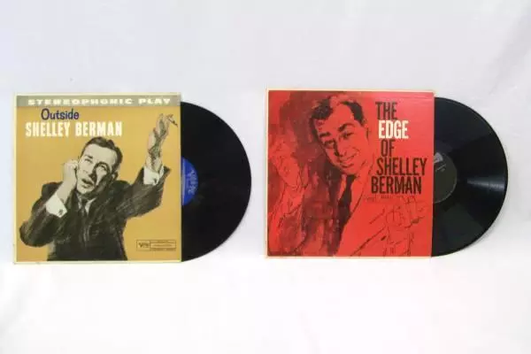 Lot of 2 Shelley Berman Vinyl Records - "Outside" & "The Edge" 1960