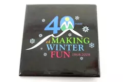 40 Years of Making Winter Fun Lapel Pin 1968-2008 Black 2"x2" Collectible