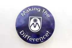 2002 Baudville Making The Difference Purple Tie-Dye Button Pin 1.75"