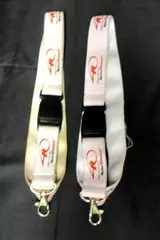 Lot of 2 Nobel Biocare 40th Anniversary Lanyards Key Chains 2005 Pink