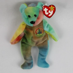 Rare 1996 Ty Beanie Baby Peace Bear with Tag Errors Retired Collectible