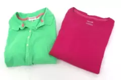 Lot of 2 Women's Size M IZOD & St Johns Bay Collared Tees - Great Condition