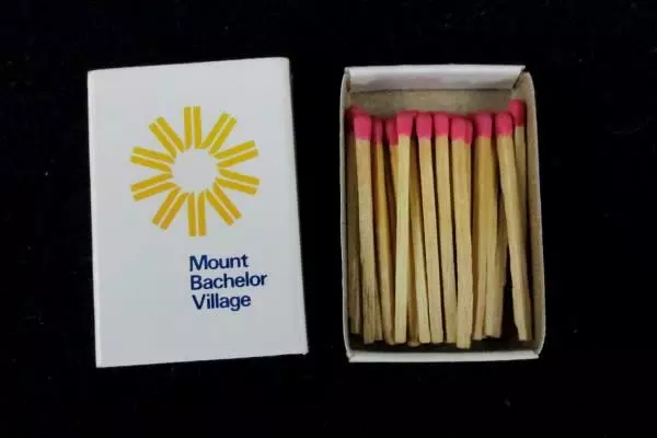 Vintage Mount Bachelor Village Resort Matchbook - Unused Collectible Item