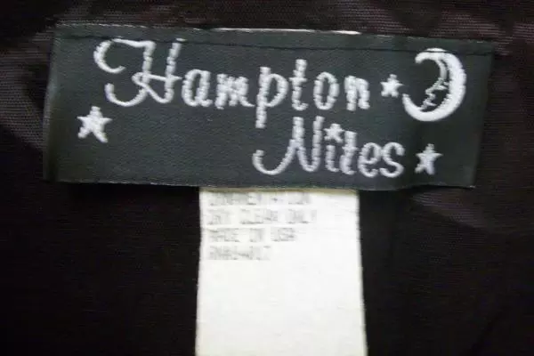 Hampton Nites Women's Long Black Formal Dress W/ Matching Cover Size 13/14