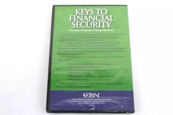 CBN DVD Keys to Financial Security by Pat Robertson New Sealed 2008 Edition