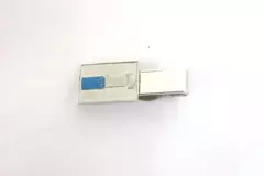 Vintage Robbins Co Attleboro Tool Design Tie Tack Clip Silvertone 1.25"