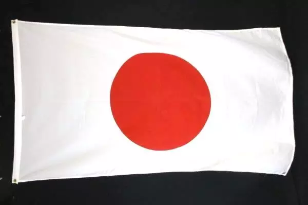 Japan Flag 35"x60" Polyester with Grommets - Vintage Collectible