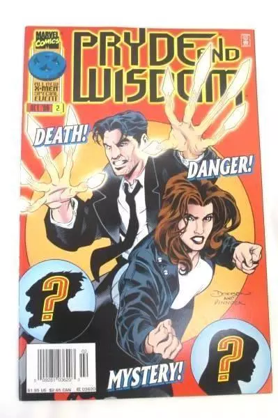Lot of Two Marvel Comic Books Featuring X-men Pryde and Wisdom