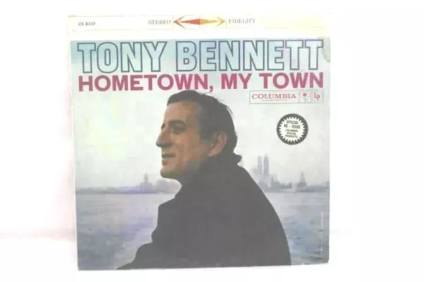 Tony Bennett Hometown My Town 1959 Vinyl Record 12" LP Easy Listening