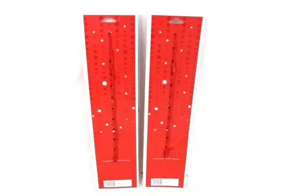 Lot of 2 Target Red Lace Christmas Tree Trim Bows, 12 Each, 2008