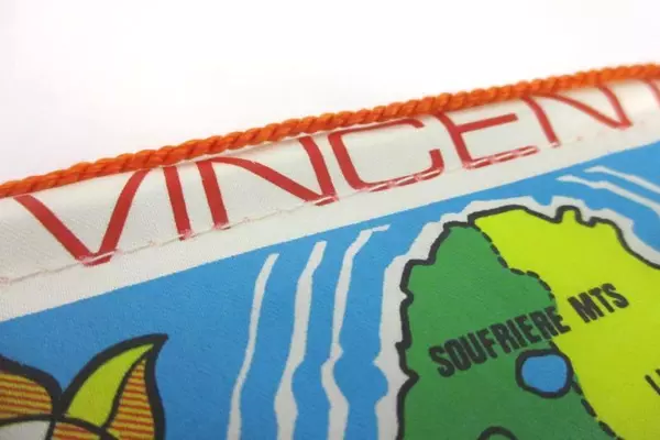 Vintage 1950s St. Vincent Statehood Day Pennant Oct 27, 1969 Rare Collectible