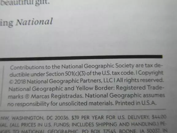 National Geographic September 2018 Magazine: The Story of a Face