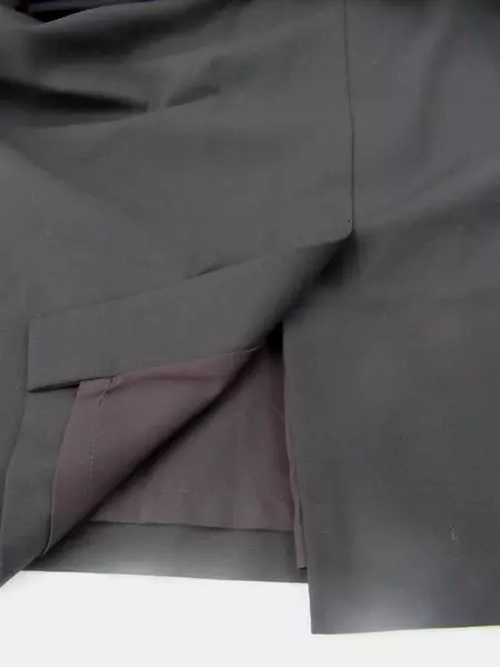 Jones New York Pencil Skirt Black Poly Wool Stretch Blend Lined Vent Women's 12