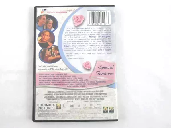 The Wedding Planner DVD Jennifer Lopez Matthew Mcconaughey Romantic Comedy 2001