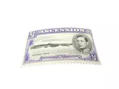 Ascension Island 1/2d GVI Stamp Unused Mint Slightly Hinged - Rare Collectible