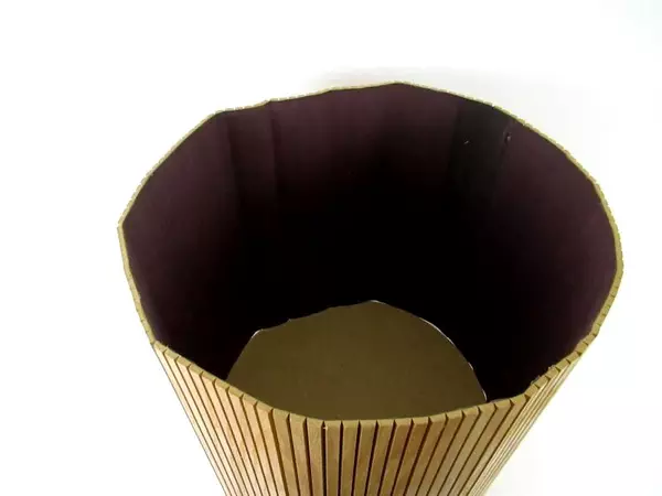 Vintage Tambourware Oak Pot Cover Large 19in by American Wicker Inc