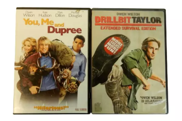 Lot of 2 DVDs You, Me And Dupree & Drillbit Taylor  Owen Wilson Kate Hudson