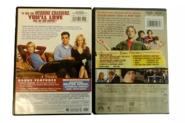 Lot of 2 DVDs You, Me And Dupree & Drillbit Taylor  Owen Wilson Kate Hudson