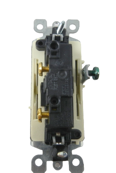 New Leviton 5601-2AS Almond Decora Rocker Light Switch 15A Single Pole