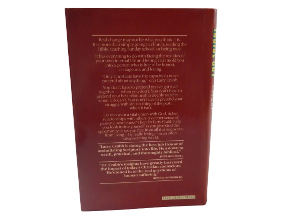 Real Change Is Possible by Dr. Larry Crabb HC 1989 Navpress - Good Condition