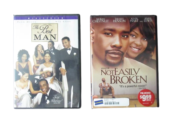 Lot of 2 Romance DVDs The Best Man & Not Easily Broken Taye Diggs