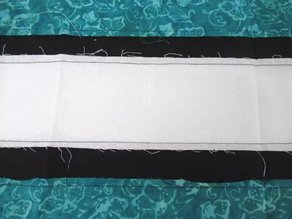 Teal Black White Floral Argyle Quilt Starter Set - 2 Fabric Pieces Lot