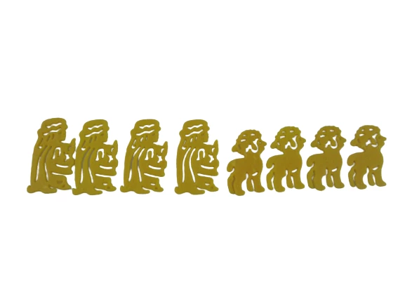 OTC Lot of 12 Yellow Nativity Craft Stencils for Holiday DIY Decor