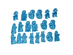 Lot of 20 OTC Plastic Nativity Craft Pieces for DIY Projects