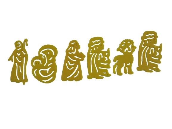 OTC Nativity Craft Stencils Lot of 11 Plastic Shapes for Holiday DIY