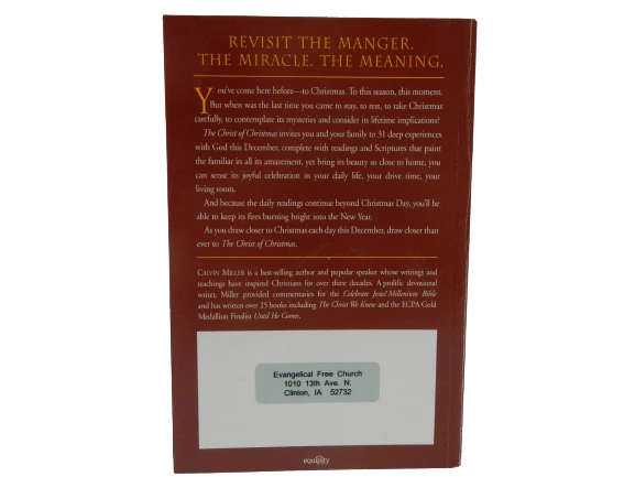 The Christ of Christmas by Calvin Miller - 31 Days of Advent Devotions
