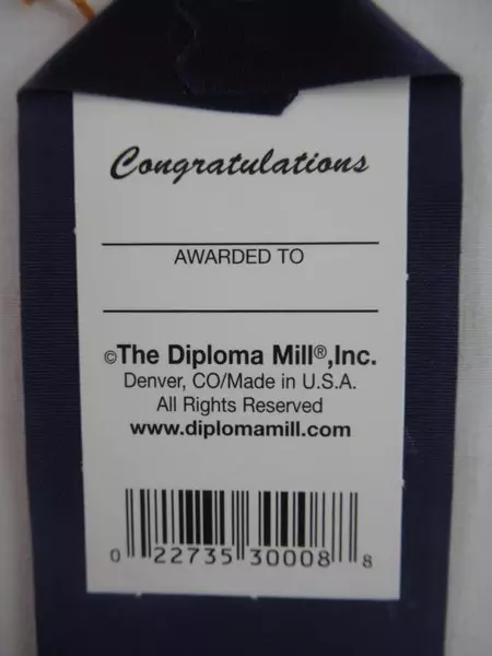 Lot of 5 Diploma Mill Inc Purple Excellence Ribbons 2x8 USA