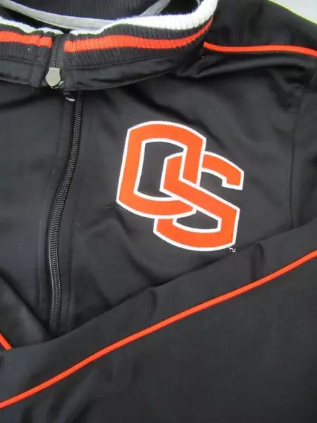 Nike Oregon State Jacket Coat OSU Beavers Black Orange Full Zip Men's Size Small