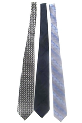 Lot of 3 Neckties Kenneth Cole Reaction Alfani Uomo Wemlon Wembley Multicolor