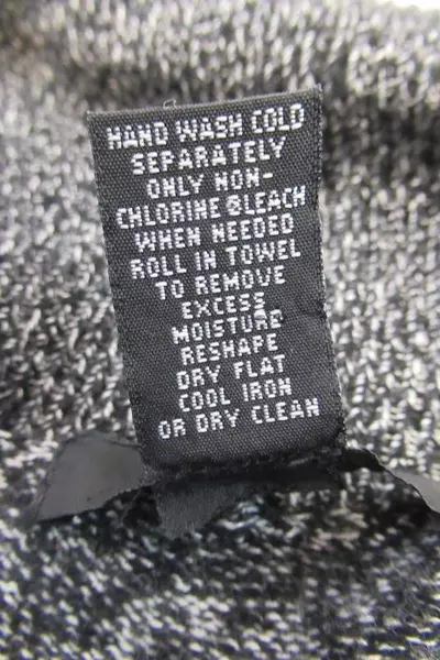 Alfani Women's Black Gray Cowl Neck Lace Sweater Size PM Petite Medium