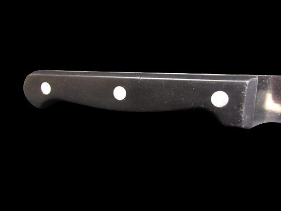 Lot Of 4 Ikea Stainless Steel Serrated Blade Snitta Steak Knives Black Handle